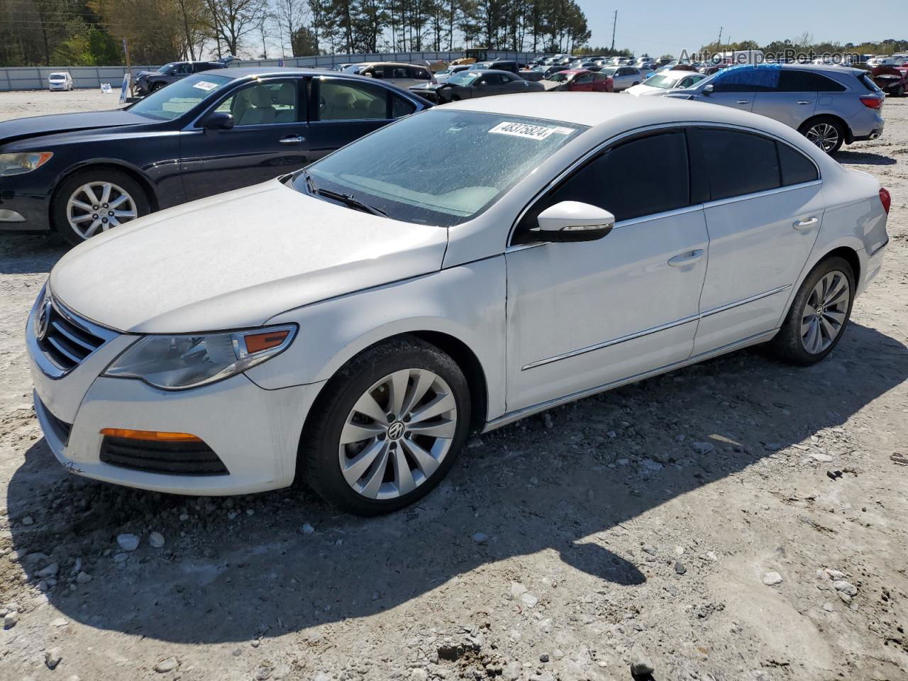 2012 Volkswagen Cc Sport White vin: WVWNN7AN4CE504956