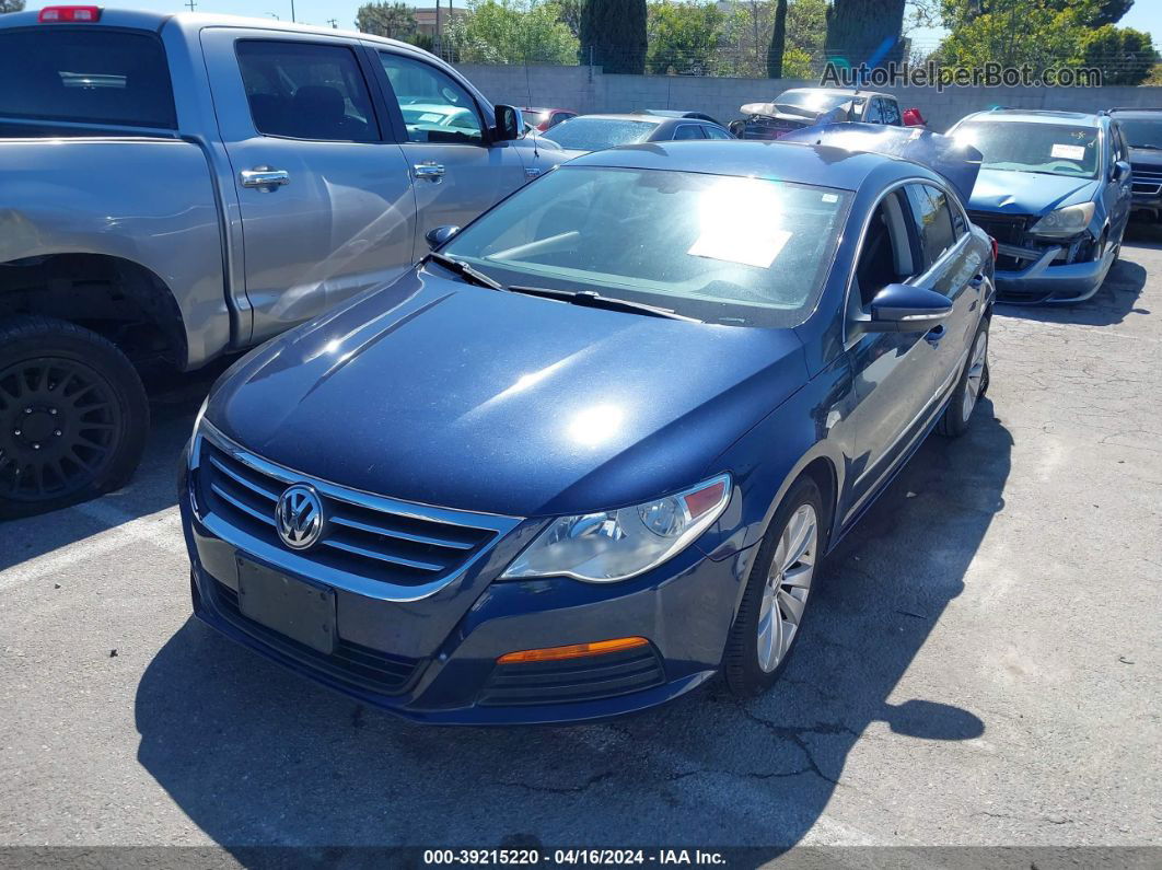 2012 Volkswagen Cc Sport Dark Blue vin: WVWNP7AN0CE543781