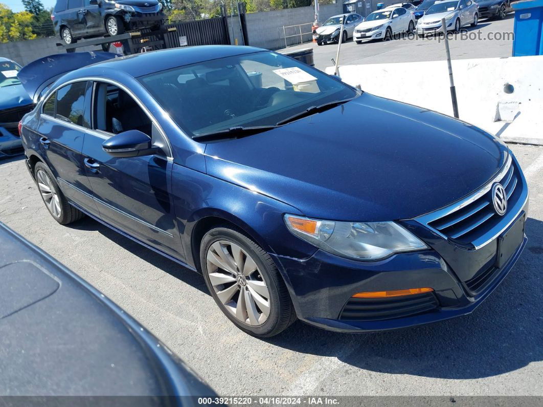 2012 Volkswagen Cc Sport Dark Blue vin: WVWNP7AN0CE543781