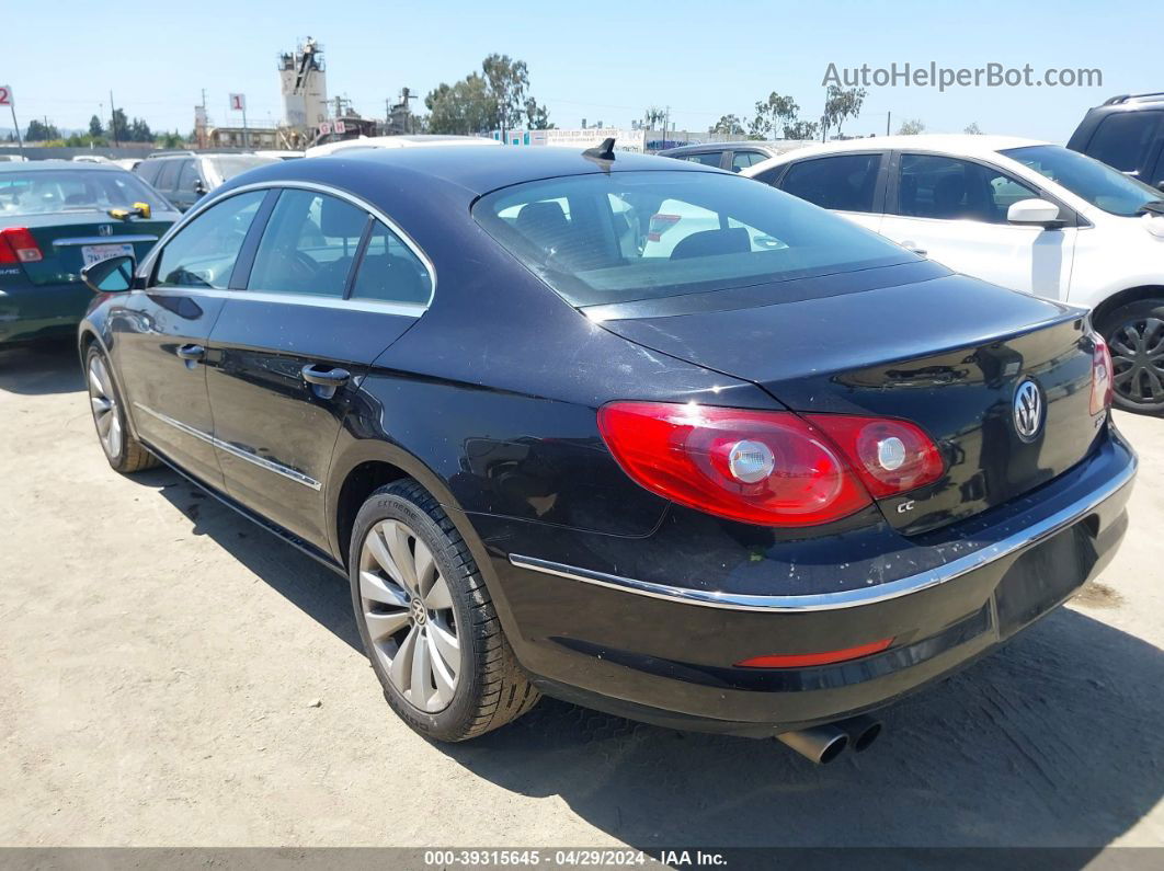 2012 Volkswagen Cc Sport Black vin: WVWNP7AN1CE511731