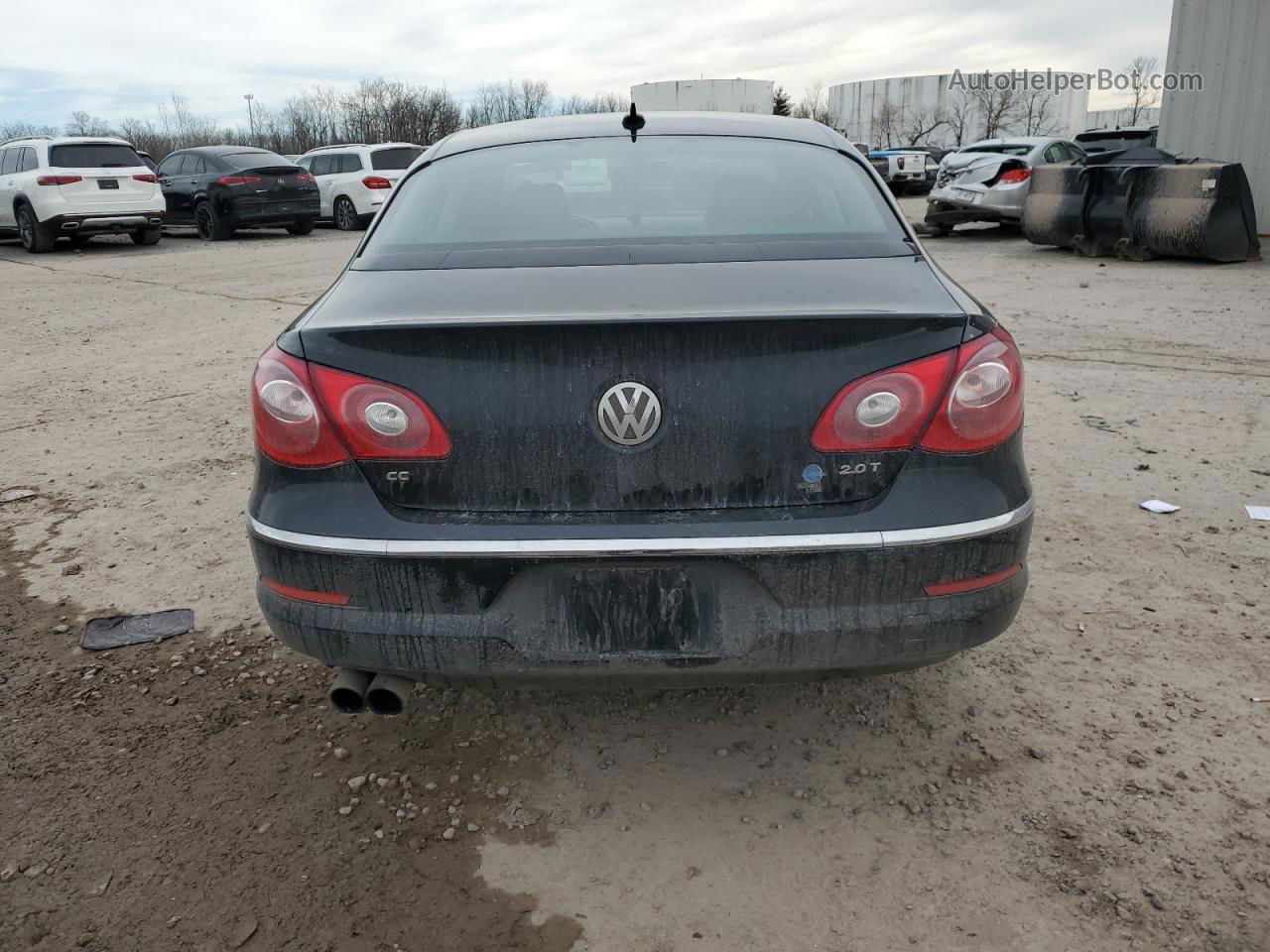 2012 Volkswagen Cc Sport Black vin: WVWNP7AN3CE531608