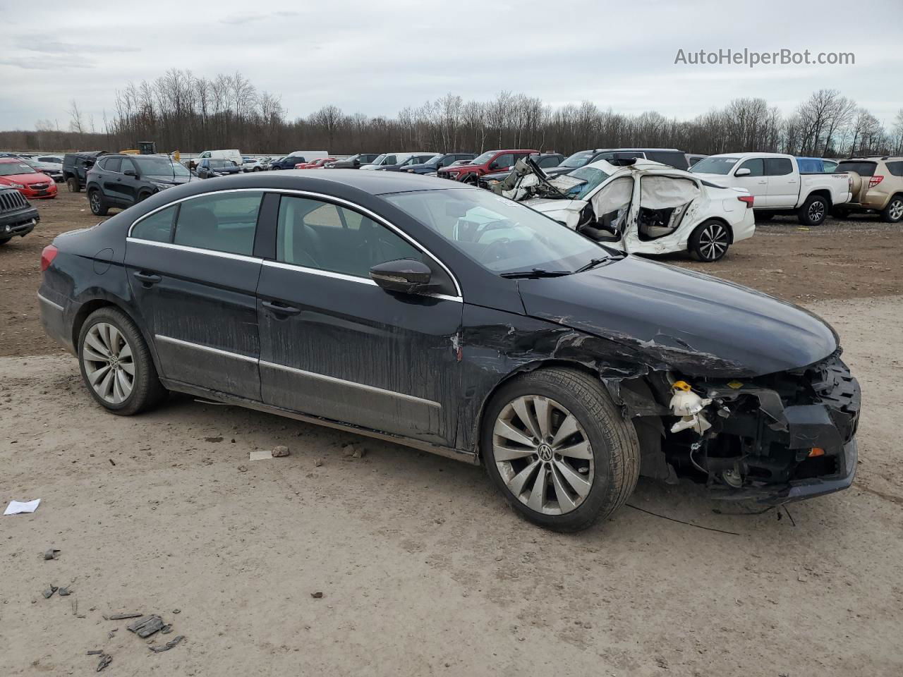 2012 Volkswagen Cc Sport Black vin: WVWNP7AN3CE531608