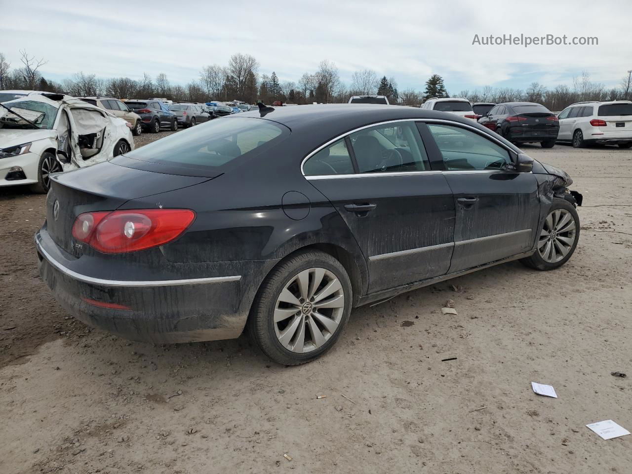 2012 Volkswagen Cc Sport Black vin: WVWNP7AN3CE531608