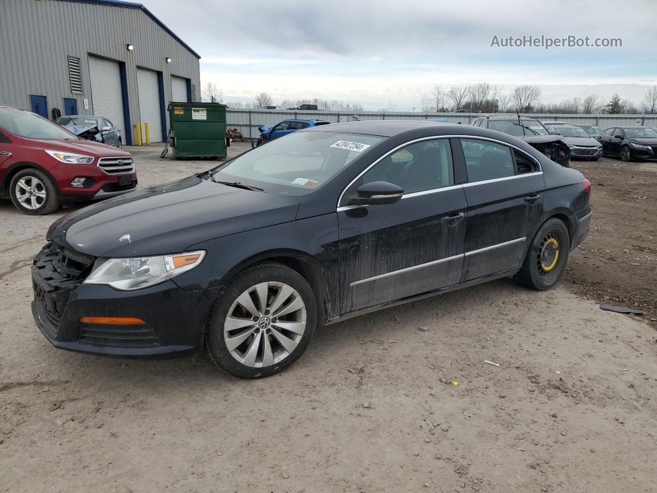 2012 Volkswagen Cc Sport Black vin: WVWNP7AN3CE531608