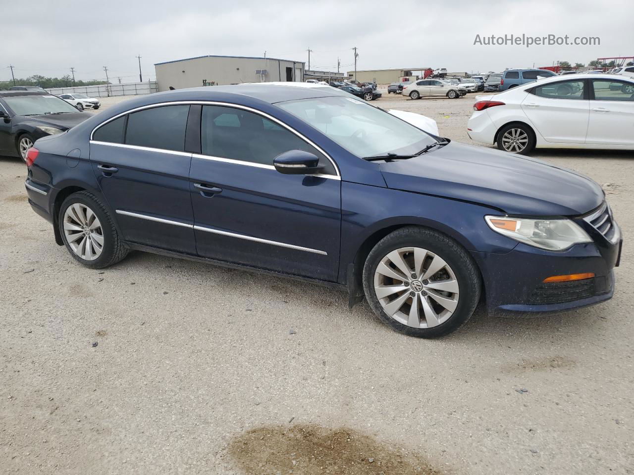 2012 Volkswagen Cc Sport Blue vin: WVWNP7ANXCE528432