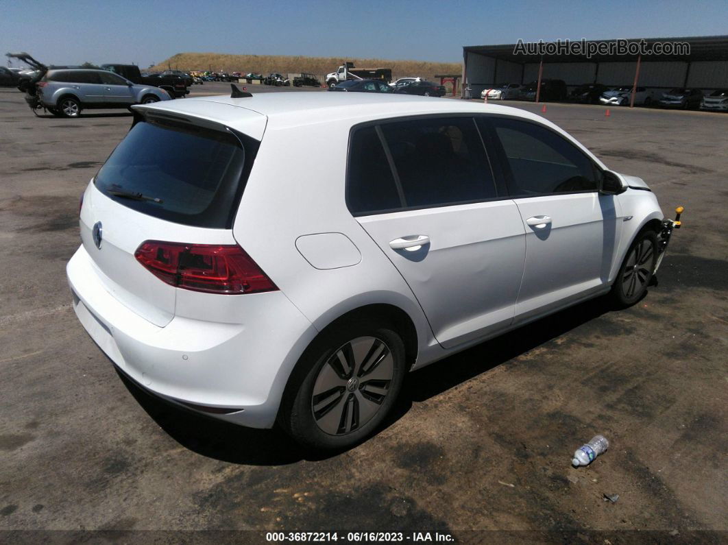 2015 Volkswagen E-golf Sel Premium White vin: WVWPP7AU0FW909186