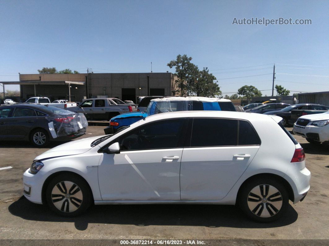 2015 Volkswagen E-golf Sel Premium White vin: WVWPP7AU0FW909186