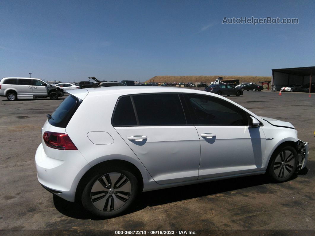 2015 Volkswagen E-golf Sel Premium White vin: WVWPP7AU0FW909186