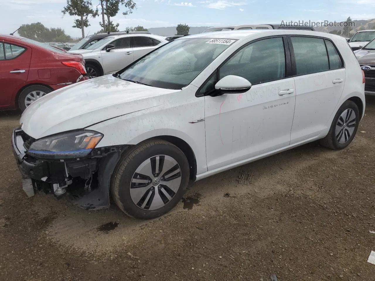 2015 Volkswagen E-golf Sel Premium White vin: WVWPP7AU1FW903929