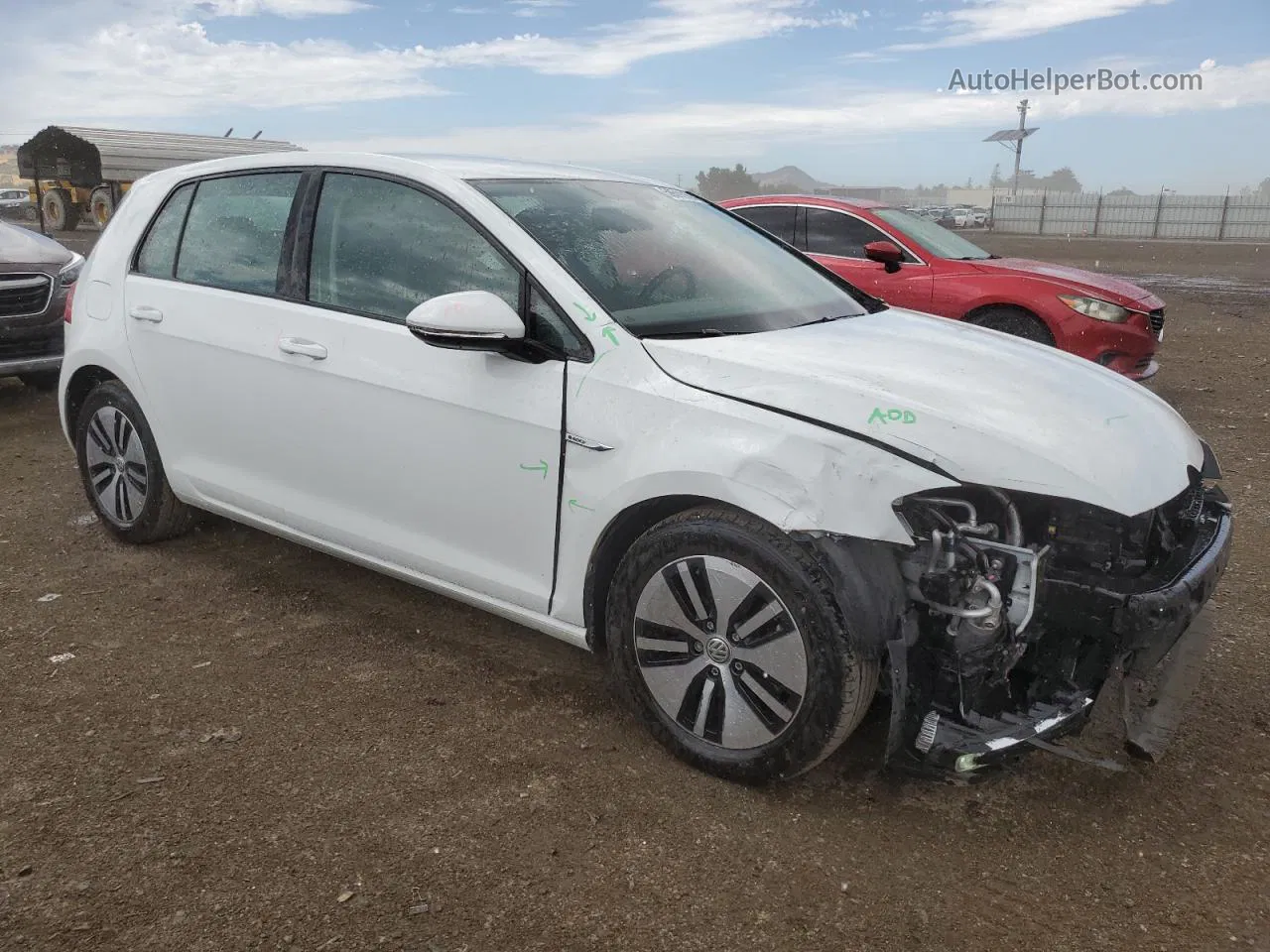 2015 Volkswagen E-golf Sel Premium White vin: WVWPP7AU1FW903929