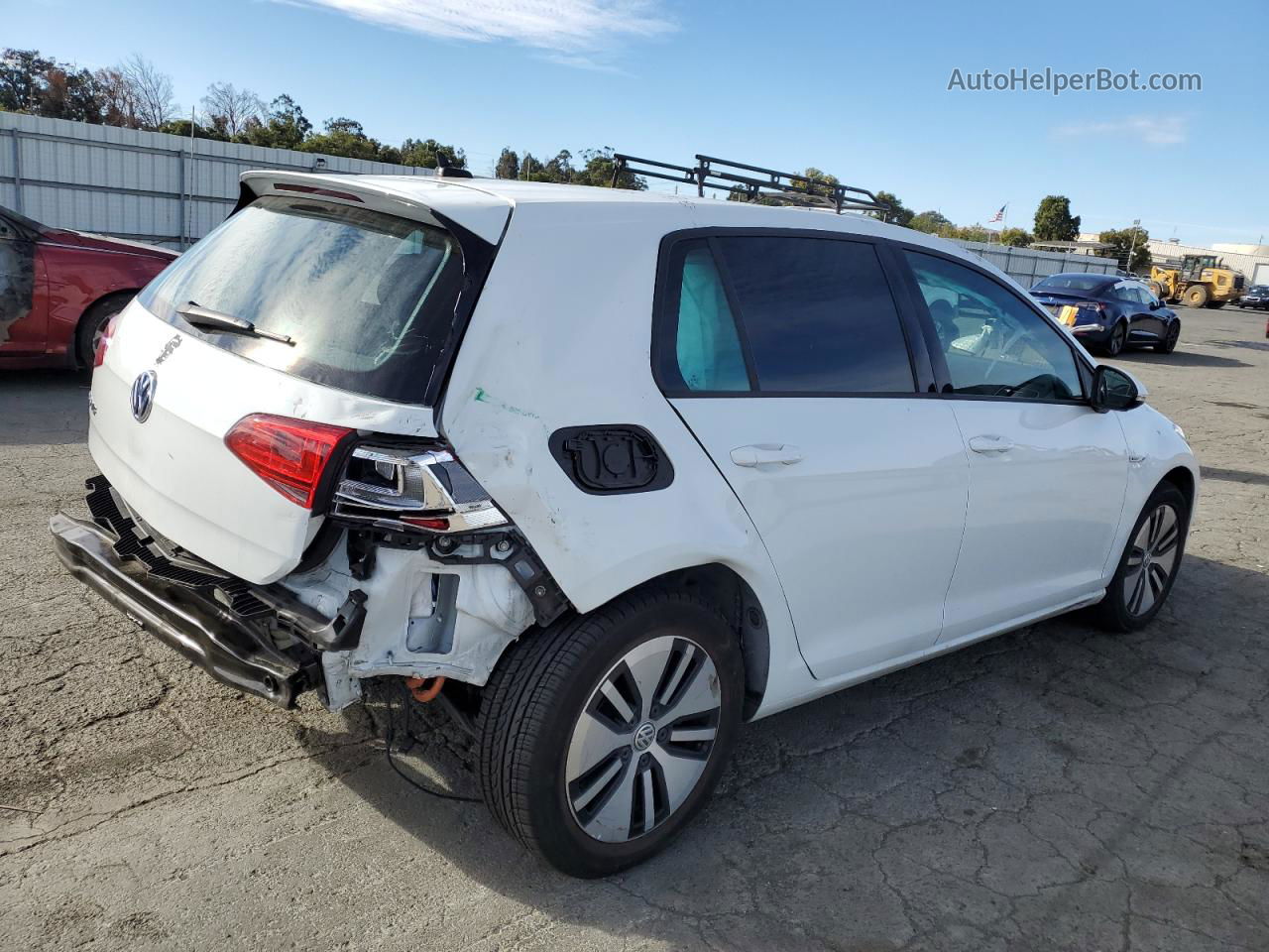 2016 Volkswagen E-golf Sel Premium Белый vin: WVWPP7AU1GW914009