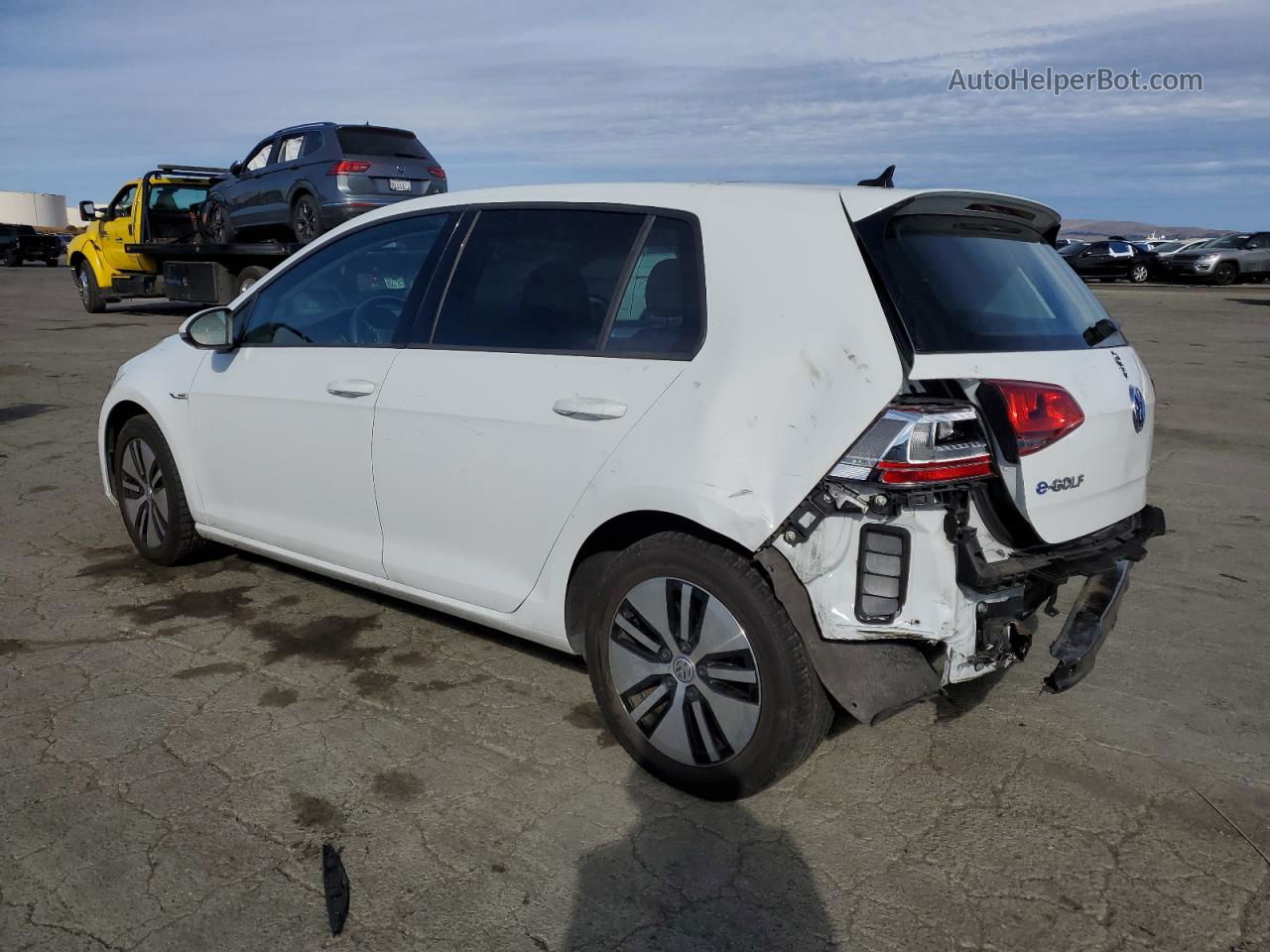 2016 Volkswagen E-golf Sel Premium White vin: WVWPP7AU1GW914009