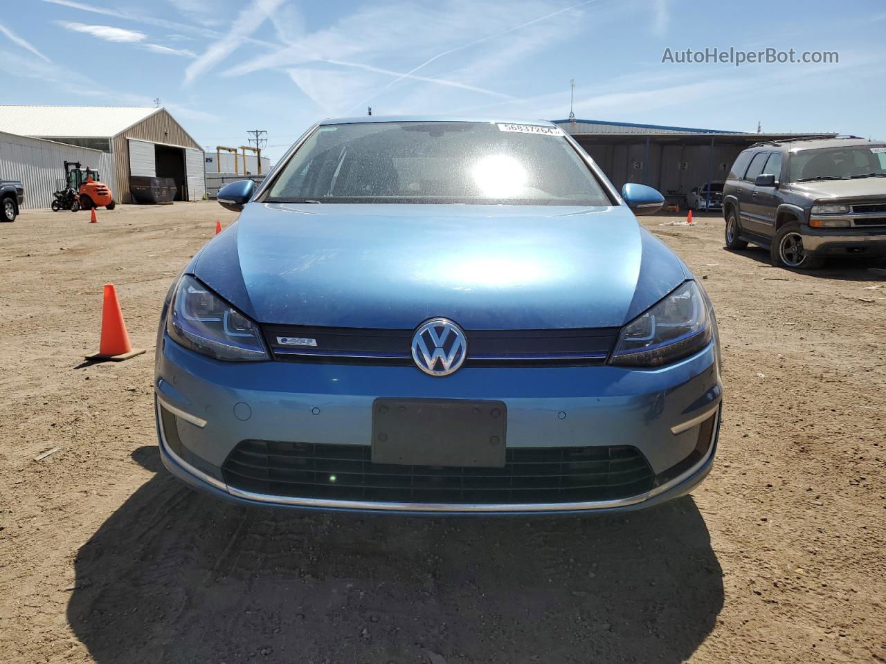 2015 Volkswagen E-golf Sel Premium Blue vin: WVWPP7AU4FW911779