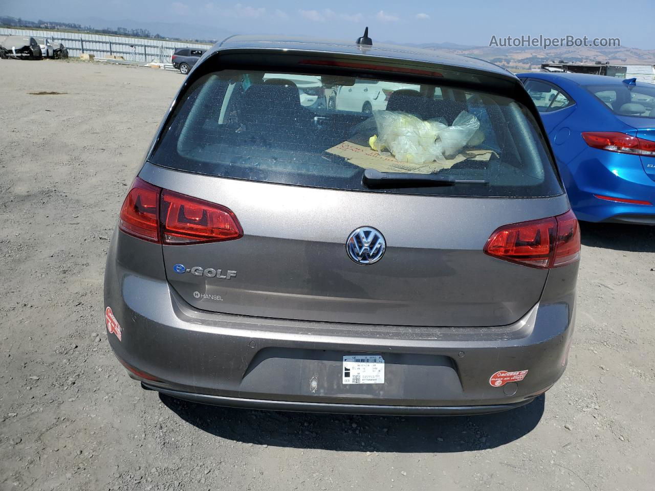 2016 Volkswagen E-golf Sel Premium Gray vin: WVWPP7AU4GW916644