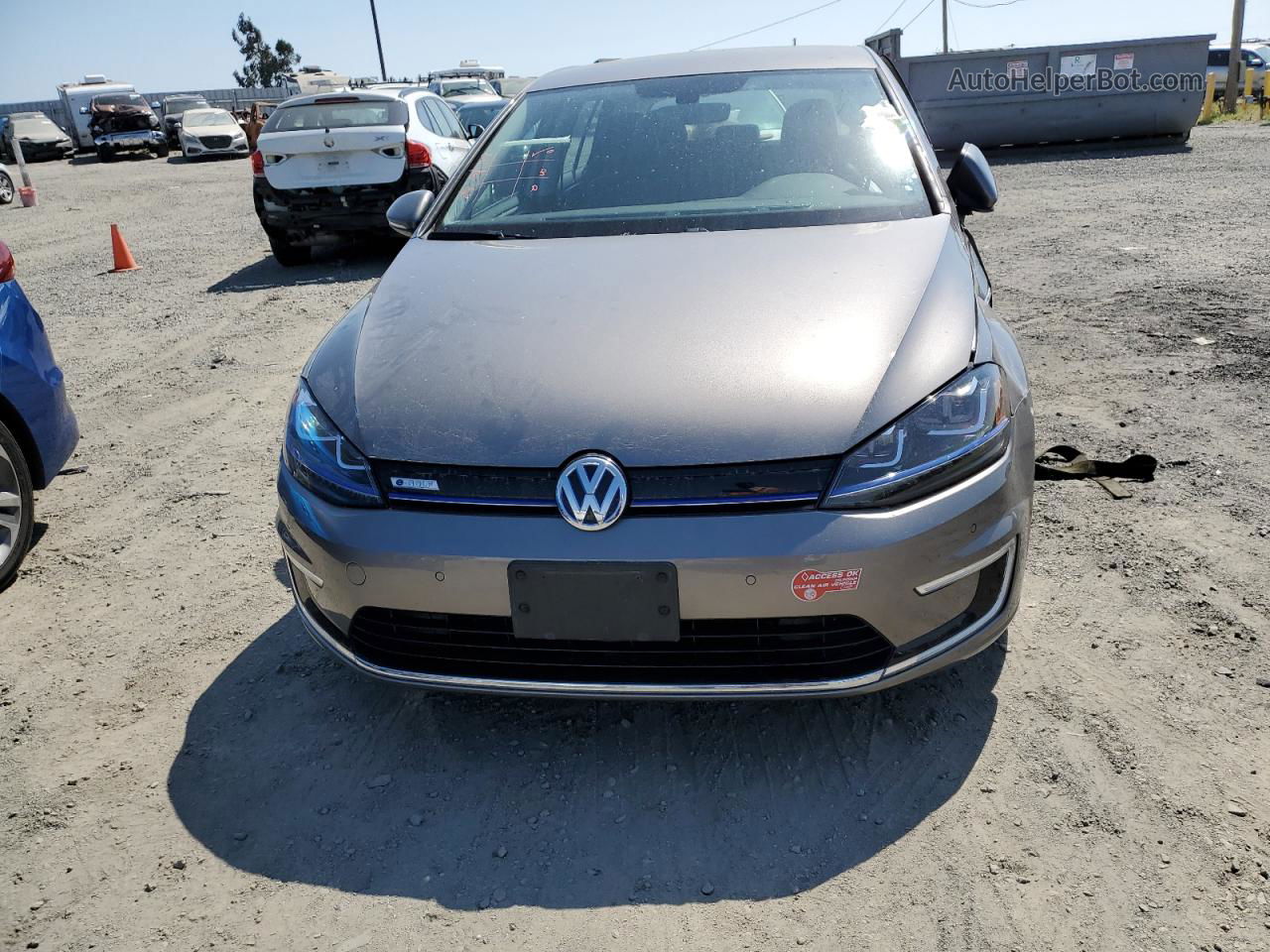 2016 Volkswagen E-golf Sel Premium Gray vin: WVWPP7AU4GW916644