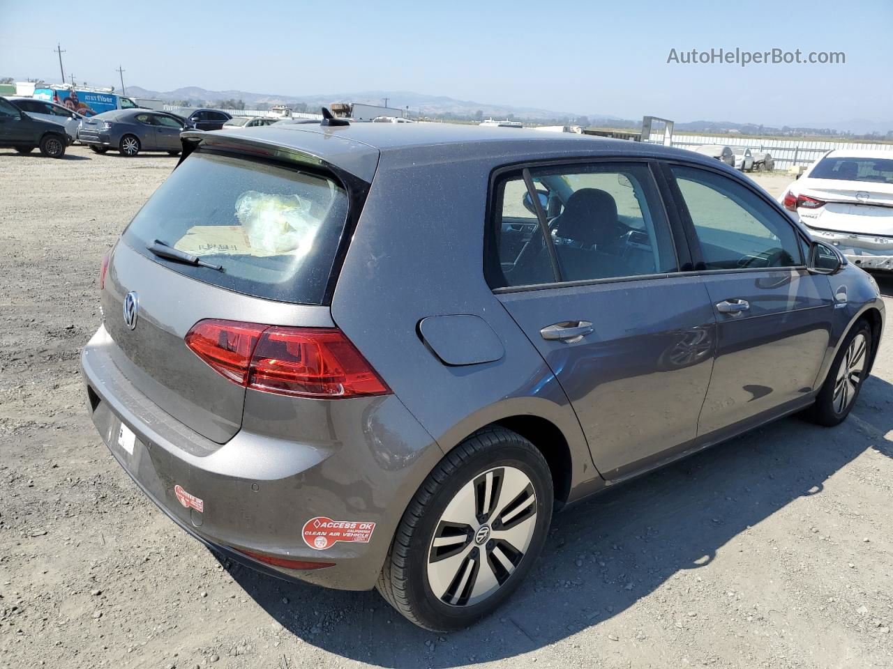 2016 Volkswagen E-golf Sel Premium Gray vin: WVWPP7AU4GW916644