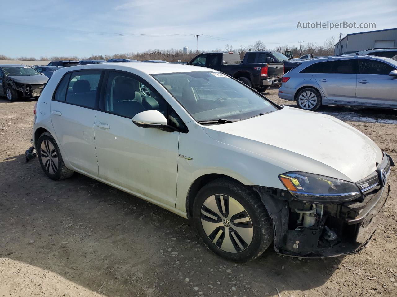 2016 Volkswagen E-golf Sel Premium White vin: WVWPP7AU5GW905474