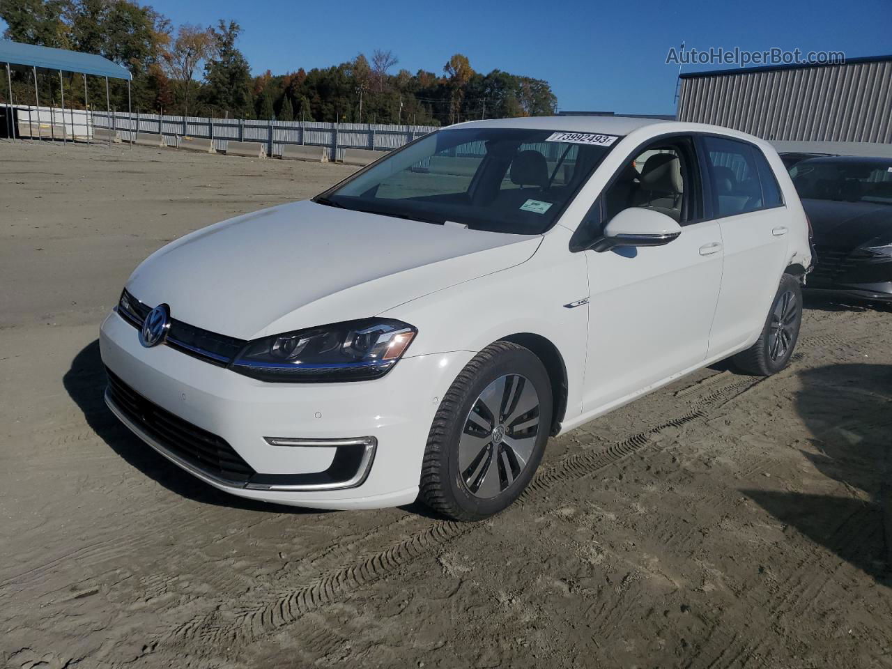 2016 Volkswagen E-golf Sel Premium White vin: WVWPP7AU5GW914952