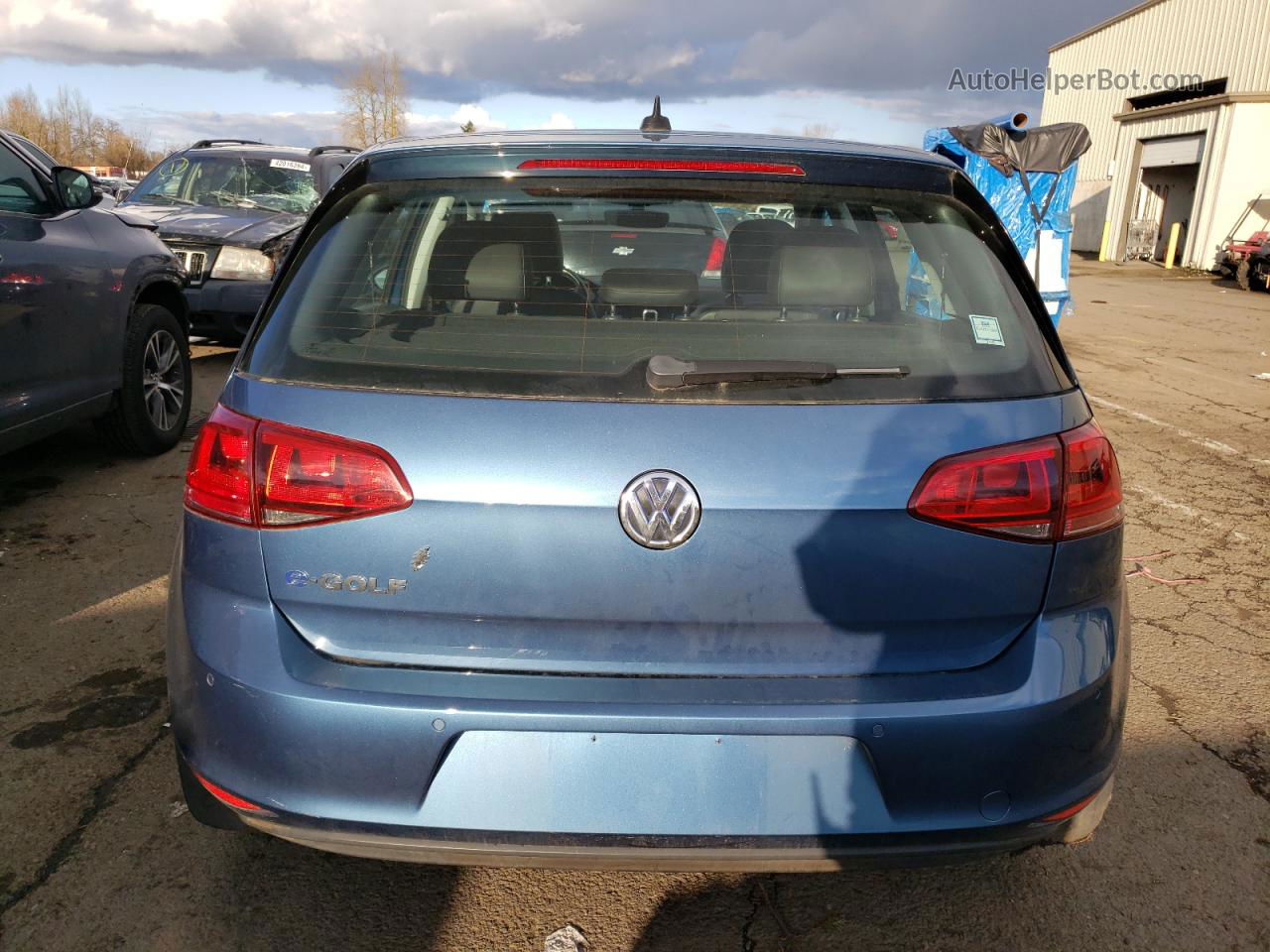 2016 Volkswagen E-golf Sel Premium Blue vin: WVWPP7AU5GW915227