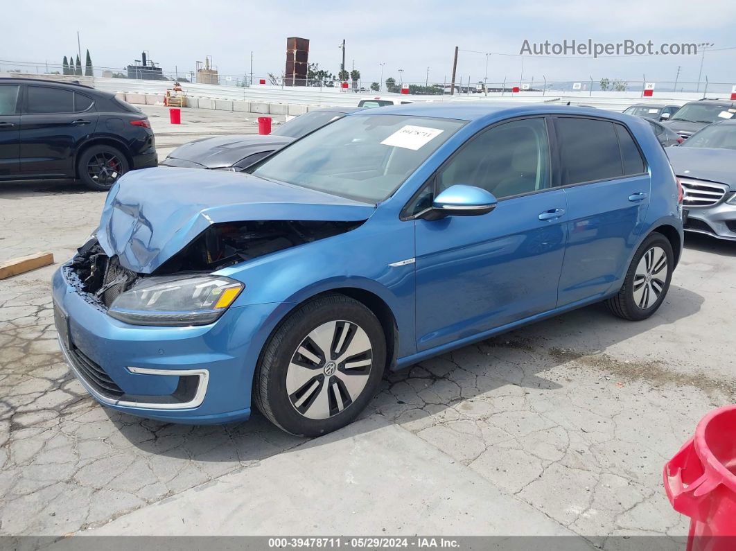 2015 Volkswagen E-golf Sel Premium Blue vin: WVWPP7AU6FW910150