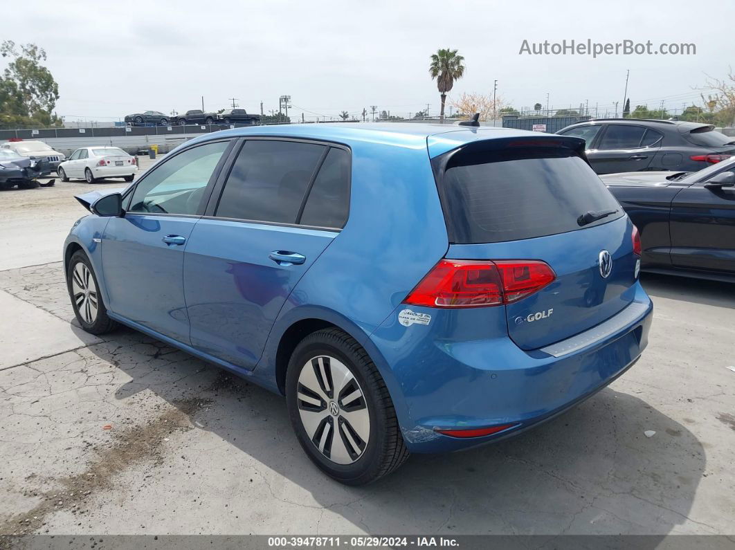 2015 Volkswagen E-golf Sel Premium Blue vin: WVWPP7AU6FW910150