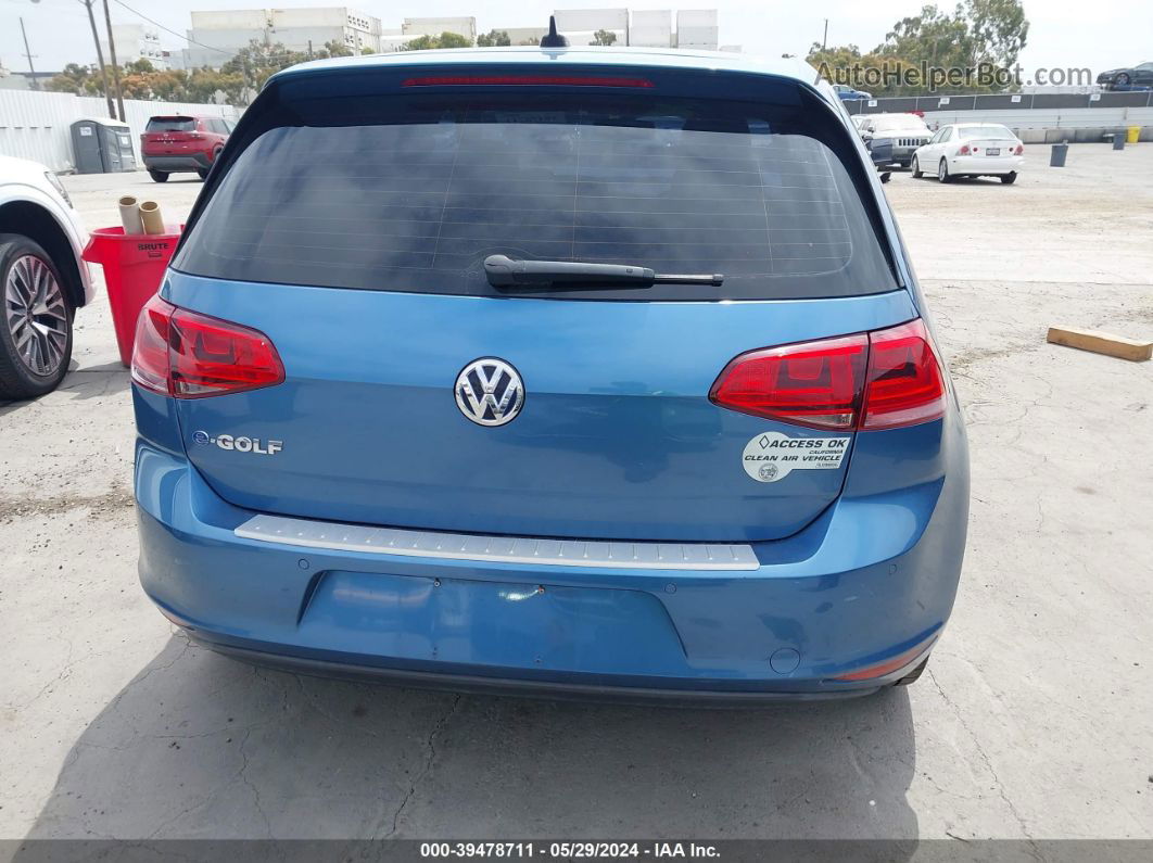 2015 Volkswagen E-golf Sel Premium Blue vin: WVWPP7AU6FW910150