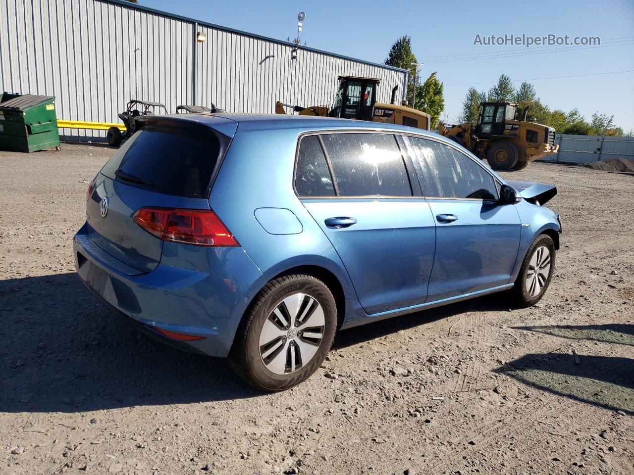 2016 Volkswagen E-golf Sel Premium Синий vin: WVWPP7AU7GW914466