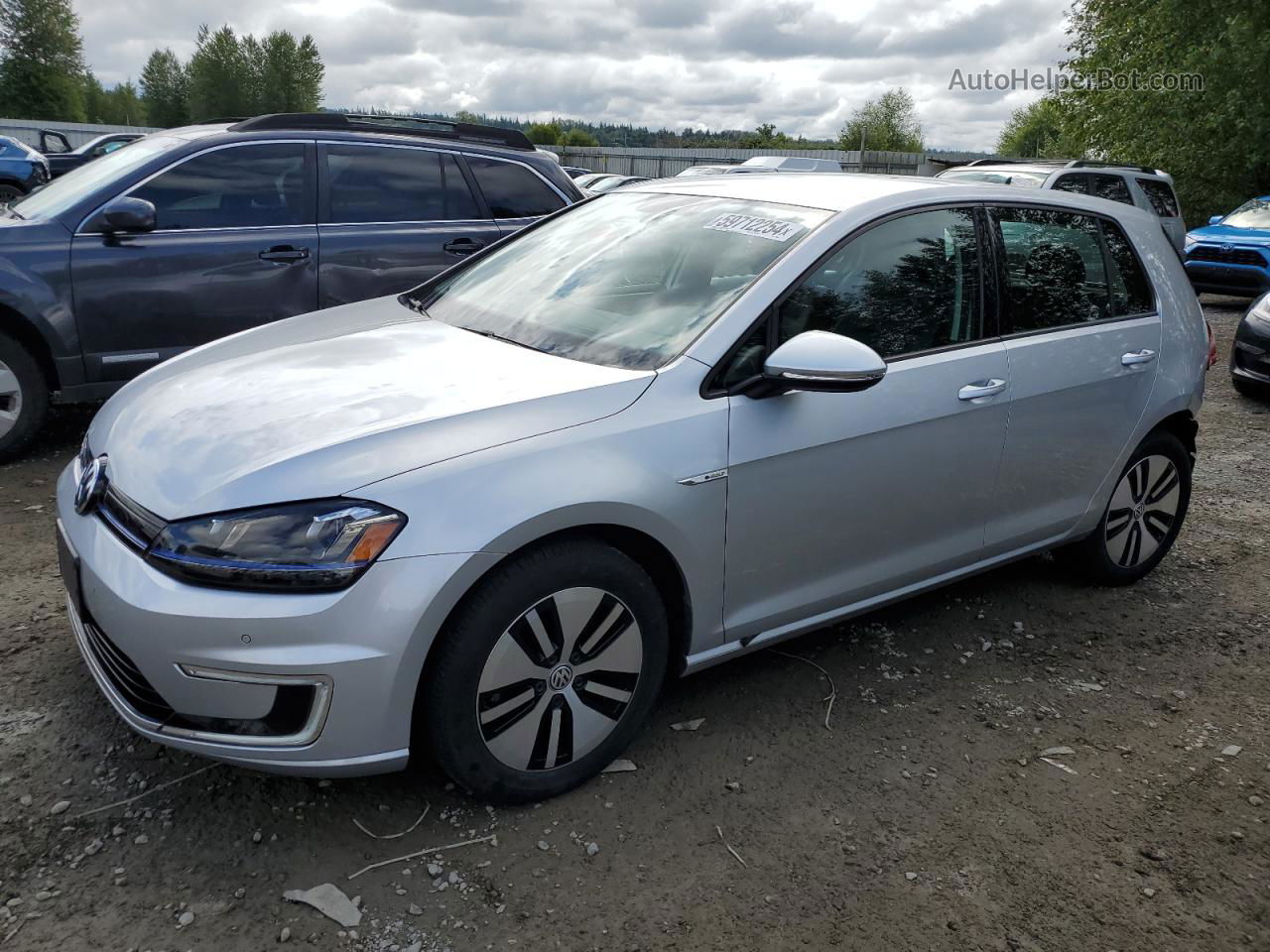 2015 Volkswagen E-golf Sel Premium Silver vin: WVWPP7AU8FW911364