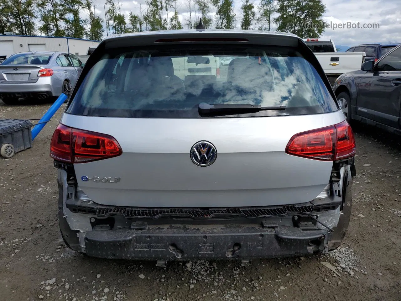 2015 Volkswagen E-golf Sel Premium Серебряный vin: WVWPP7AU8FW911364