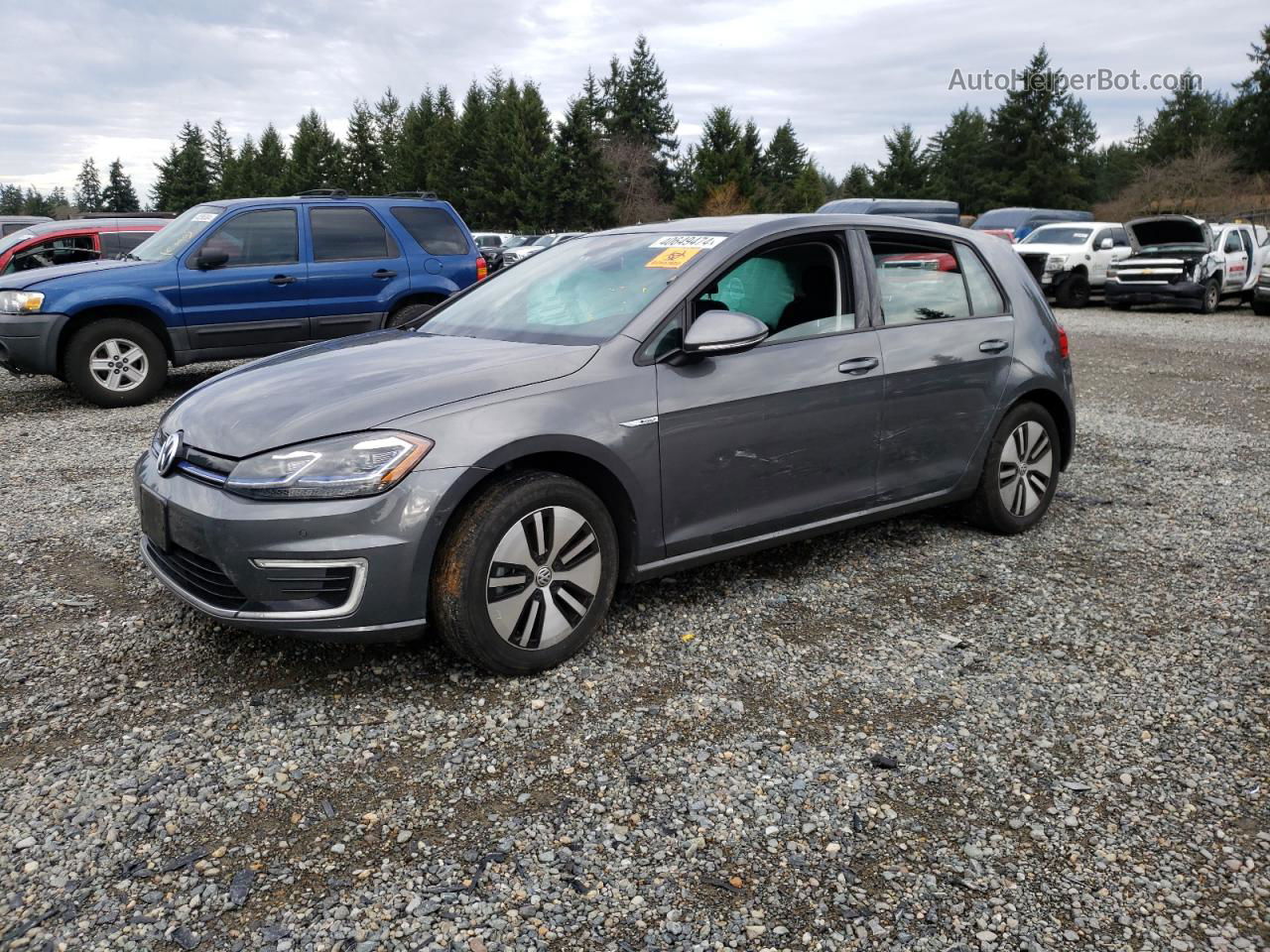 2019 Volkswagen E-golf Sel Premium Charcoal vin: WVWPR7AU3KW909414