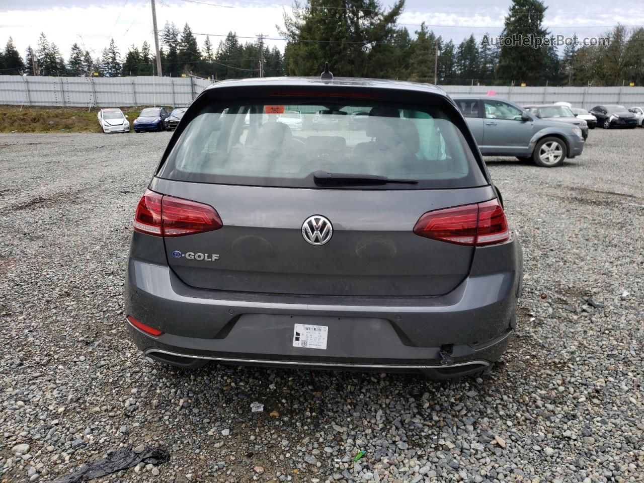 2019 Volkswagen E-golf Sel Premium Charcoal vin: WVWPR7AU3KW909414