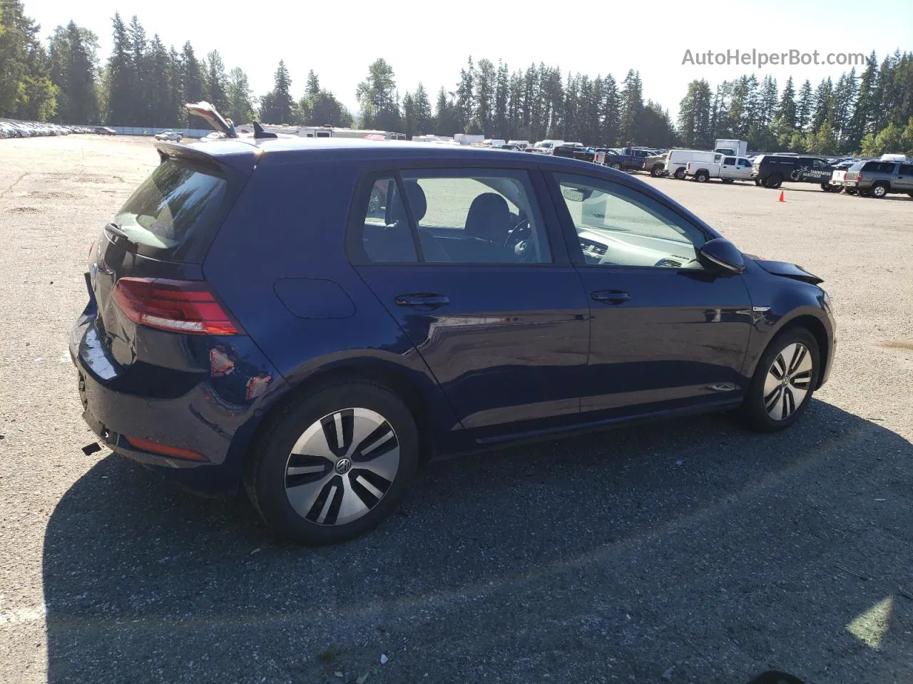 2019 Volkswagen E-golf Sel Premium Blue vin: WVWPR7AU5KW906644