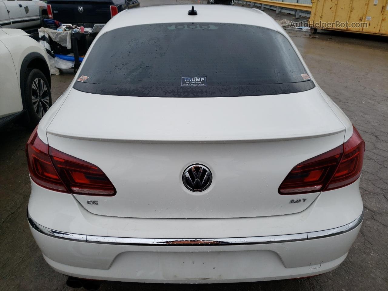 2014 Volkswagen Cc Luxury White vin: WVWRN7AN0EE527865