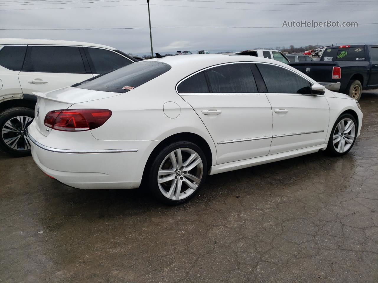 2014 Volkswagen Cc Luxury White vin: WVWRN7AN0EE527865