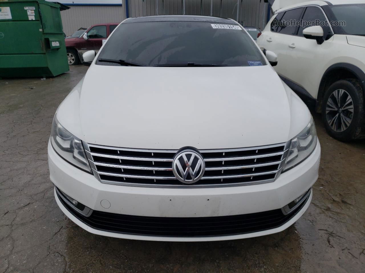 2014 Volkswagen Cc Luxury White vin: WVWRN7AN0EE527865