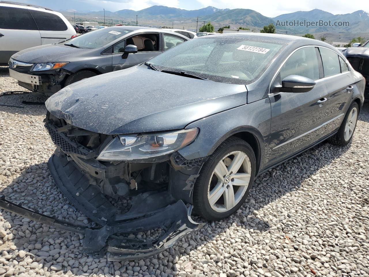 2013 Volkswagen Cc Luxury Blue vin: WVWRN7AN1DE505114