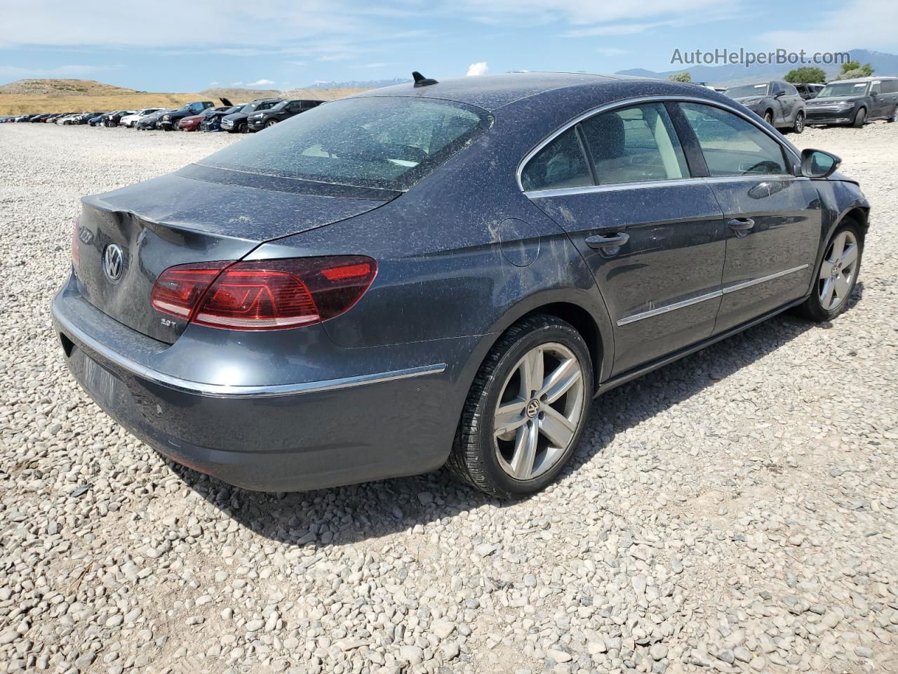 2013 Volkswagen Cc Luxury Blue vin: WVWRN7AN1DE505114