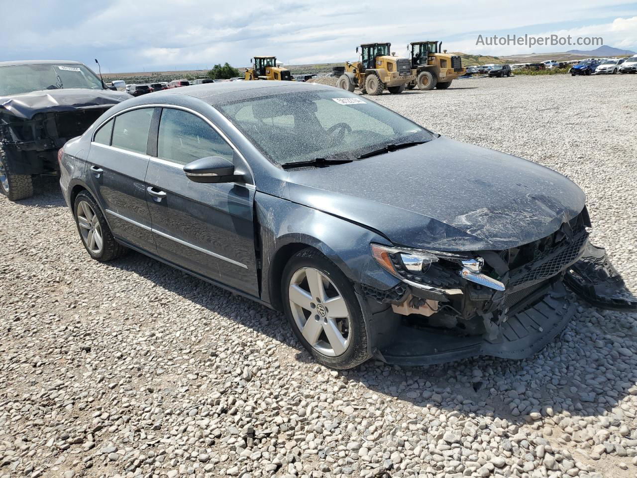 2013 Volkswagen Cc Luxury Blue vin: WVWRN7AN1DE505114