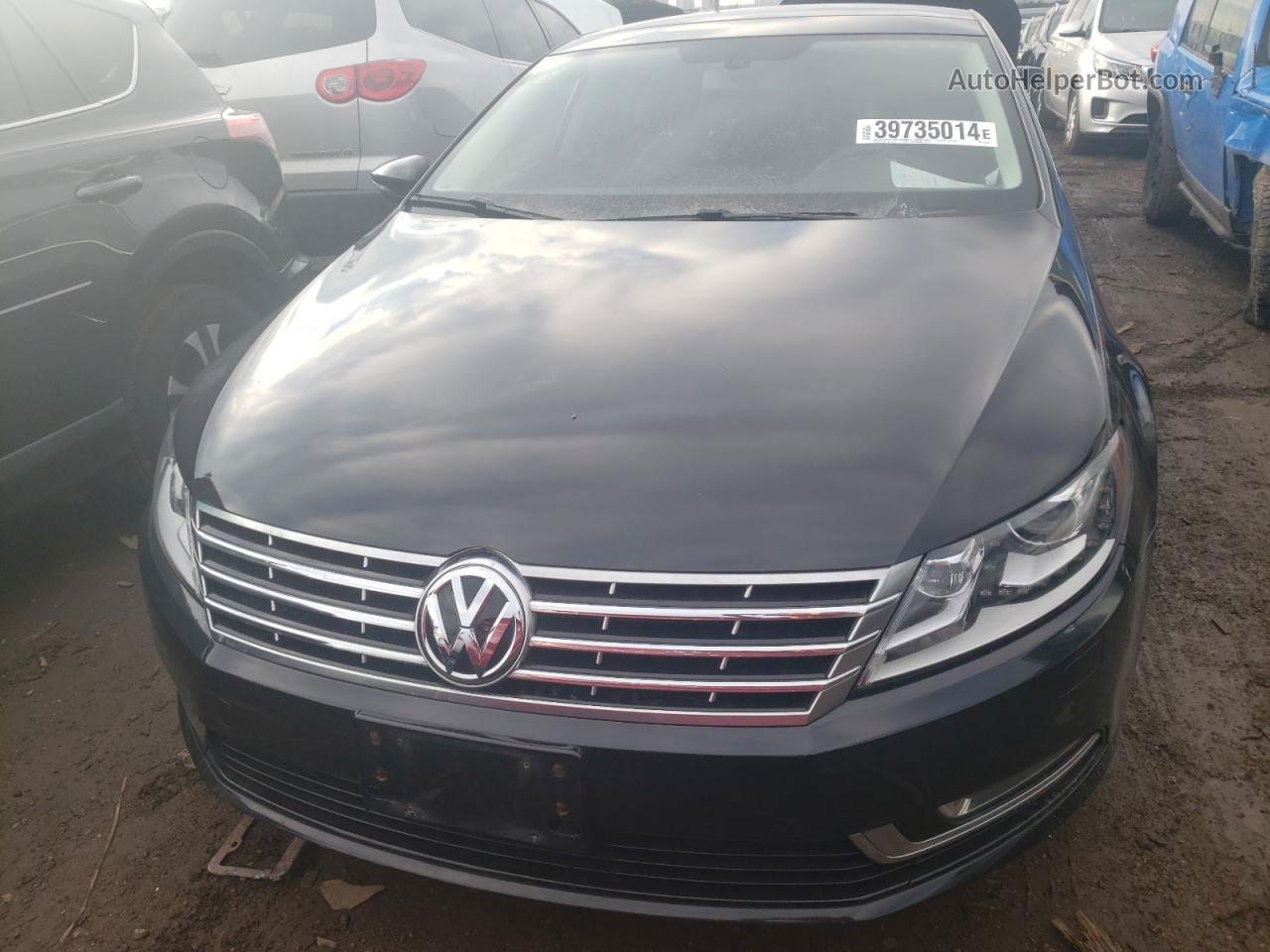 2013 Volkswagen Cc Luxury Black vin: WVWRN7AN1DE511074