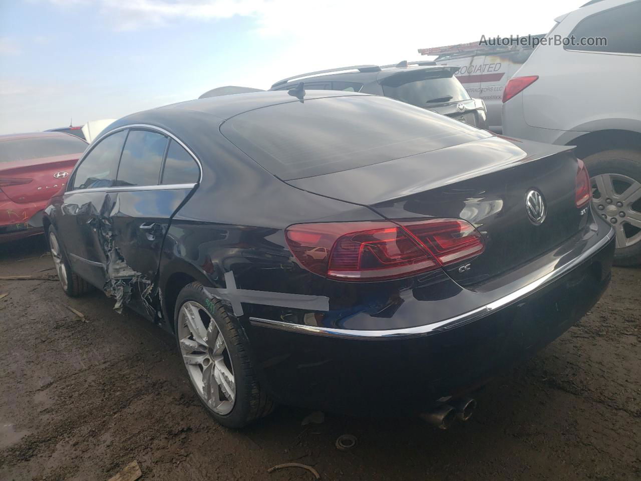 2013 Volkswagen Cc Luxury Black vin: WVWRN7AN1DE511074