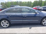 2014 Volkswagen Cc 2.0t Executive Dark Blue vin: WVWRN7AN2EE532923