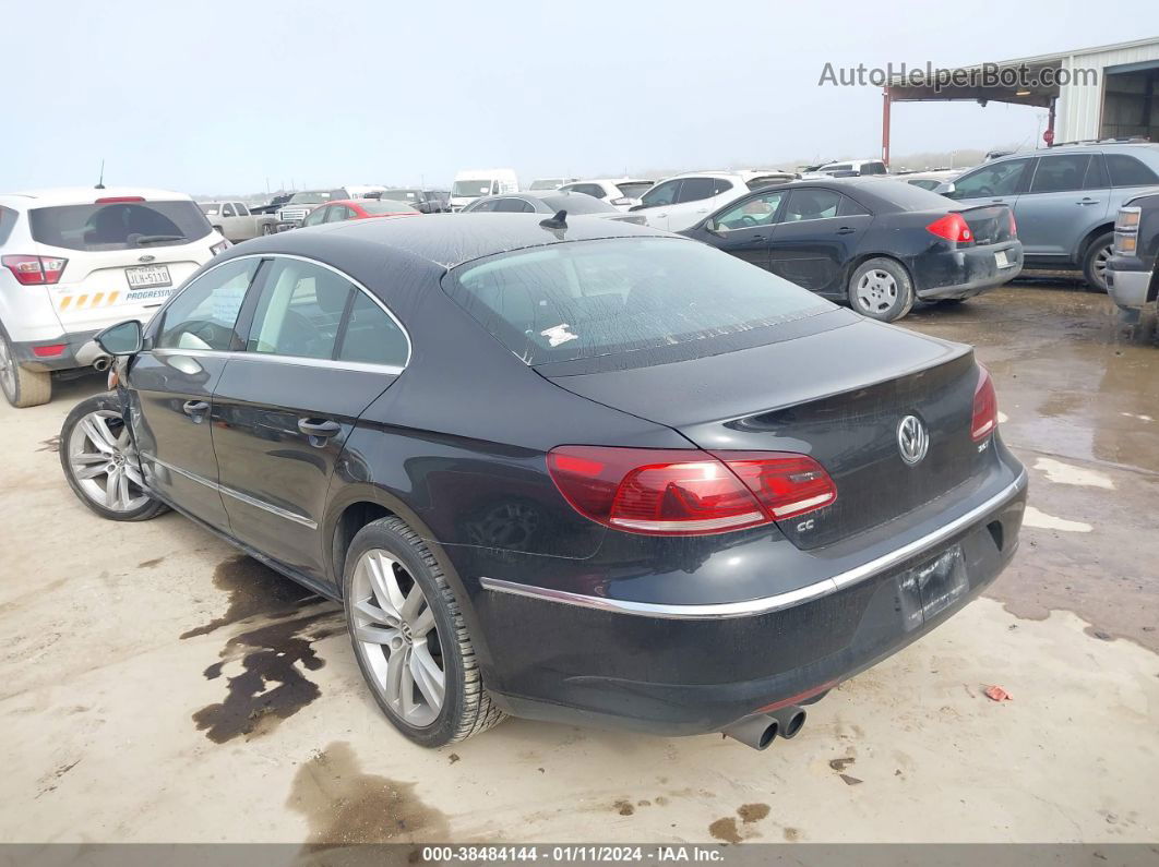 2013 Volkswagen Cc 2.0t Lux Black vin: WVWRN7AN6DE518229