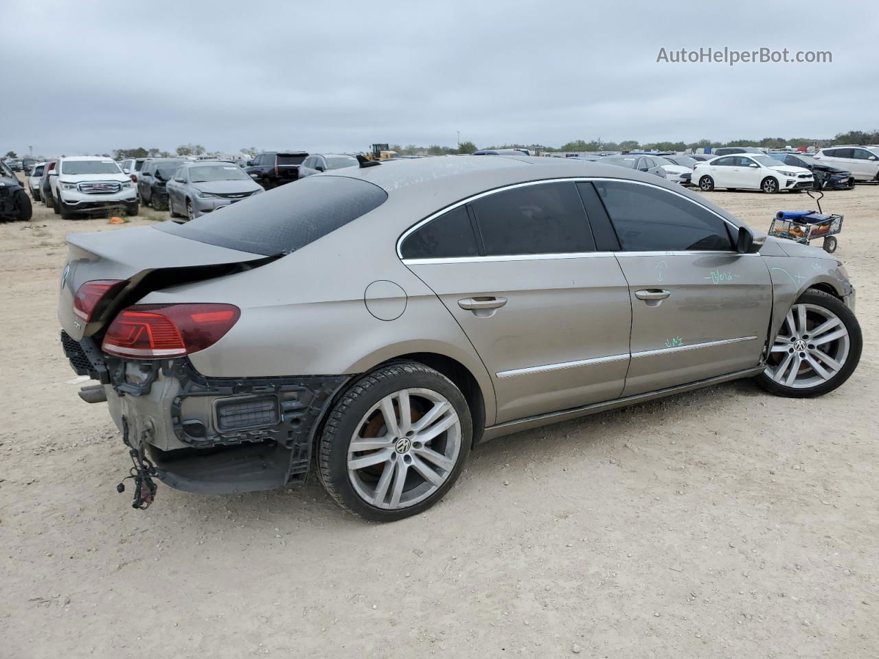 2014 Volkswagen Cc Luxury Brown vin: WVWRN7AN7EE500341