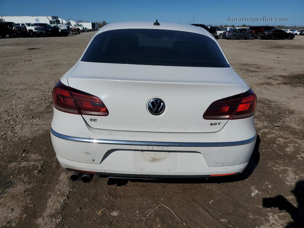 2013 Volkswagen Cc Luxury White vin: WVWRN7AN8DE520015