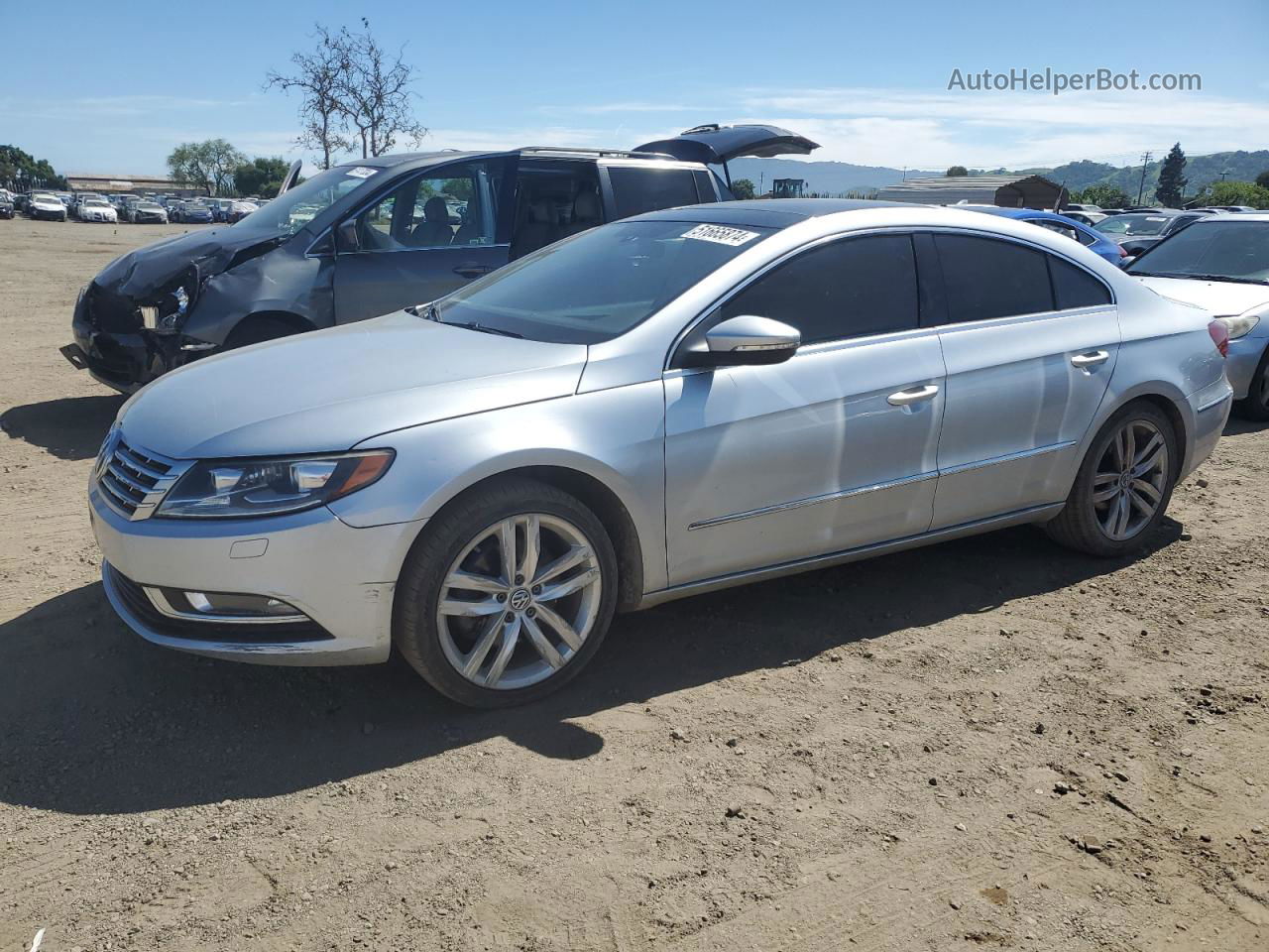 2013 Volkswagen Cc Luxury Silver vin: WVWRN7AN8DE524677