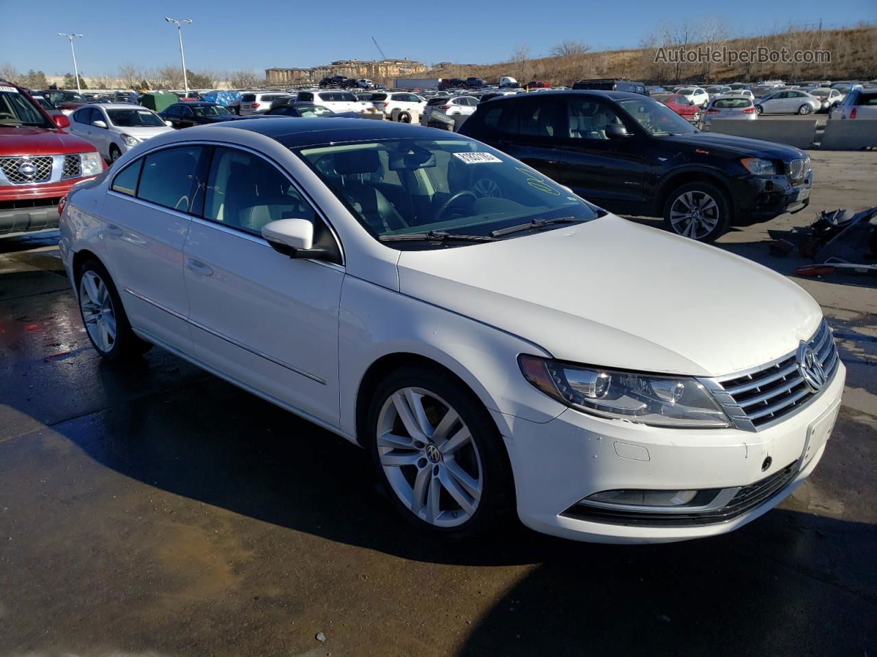 2014 Volkswagen Cc Luxury White vin: WVWRN7AN9EE525645