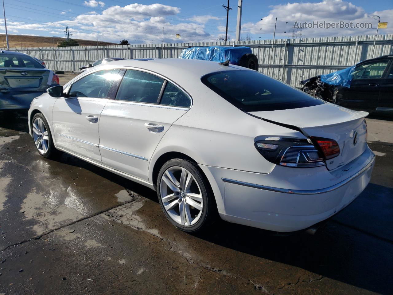 2014 Volkswagen Cc Luxury Белый vin: WVWRN7AN9EE525645