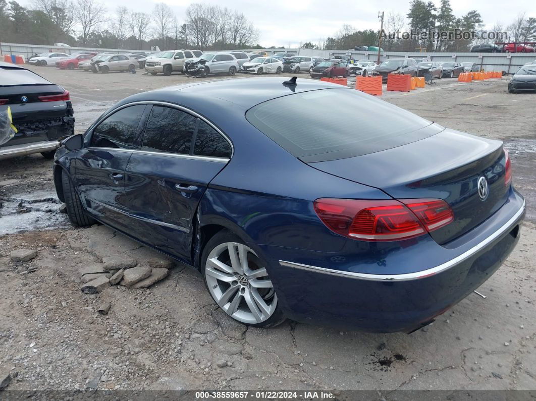 2013 Volkswagen Cc 2.0t Lux Dark Blue vin: WVWRP7AN0DE521847