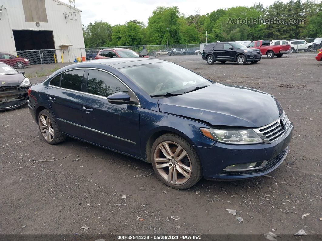 2013 Volkswagen Cc 2.0t Lux Dark Blue vin: WVWRP7AN2DE524197