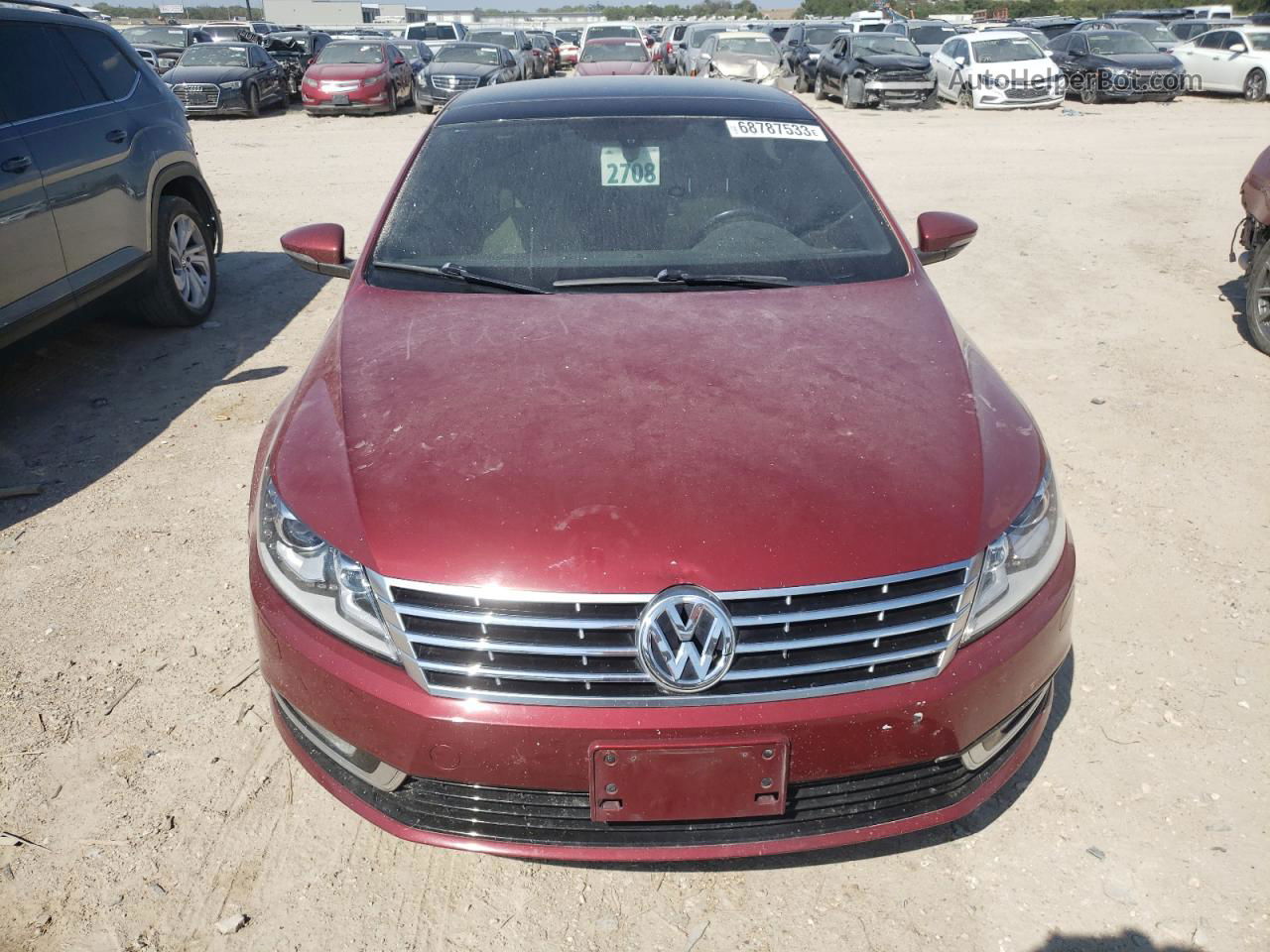 2013 Volkswagen Cc Luxury Maroon vin: WVWRP7AN2DE557684